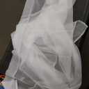 Semi Voile White Sheer Curtains 84 Inches Long 2 Panels Rod Pocket Window Treatment for Living Room Bedroom Dining Room(White 9x4ft)