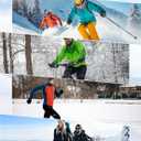 Winter Gloves Men Women - Thermal 3M Thinsulate Ski Gloves, Thick Waterproof Cold Weather Snow Gloves with Touchscreen Fingers, Anti-Slip Windproof Warm Sports Glove Snowboard, Cycling, Hiking (Large, BLACK)