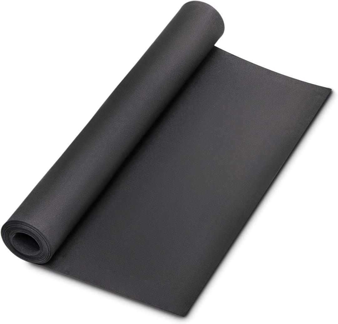 MEARCOOH Black 1mm (1mm to 20mm) EVA Foam Roll, 49''x13.5'' Premium EVA Craft Foam Sheets, Density 86kg/m3 for Halloween Cosplay Costume, Crafts, DIY Projects