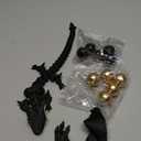 Fantasy Black 3D Dragon Cake Topper Dragon Eggs Cake Decor Black Balls Cake Decor for Baby Shower Birthday Wedding Party Supplies