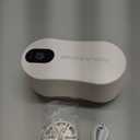 Professional Fabric Shaver, Electric lint Remover Suitable for Sweaters, Coats, Sofas, etc. Type-C Rechargeable, Equipped with 6 Stainless Steel Blades, Safe and Harmless for fine Fabrics. (White)