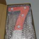 Mudder Red and White Light up Numbers Party Decorations, LED Anime Cartoon Pattern Glowing Numbers, Birthday Table Centerpieces Cartoon Animated Birthday Party Supplies, 8.58 x 5.2 Inches(7)