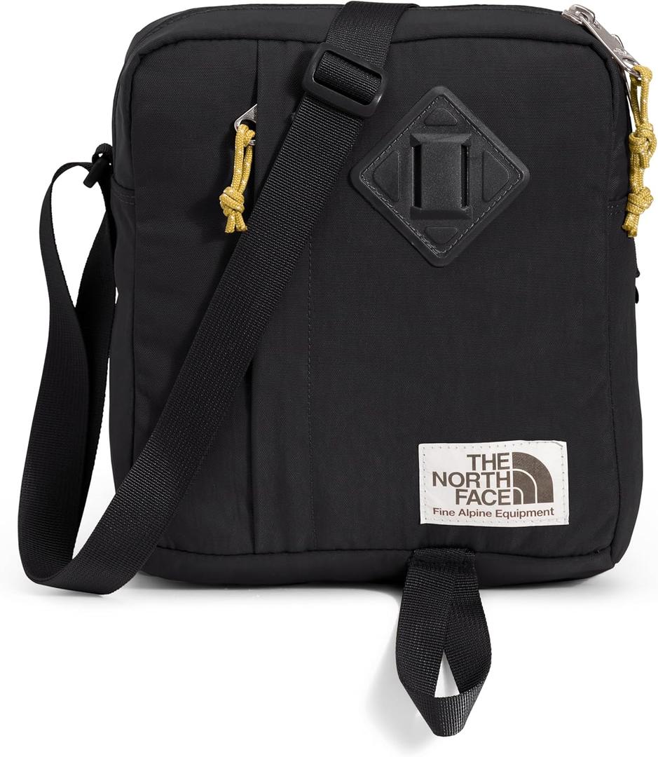 THE NORTH FACE Berkeley Crossbody Bag - PFAS Free (One Size, Tnf Black/Mineral Gold-npf)