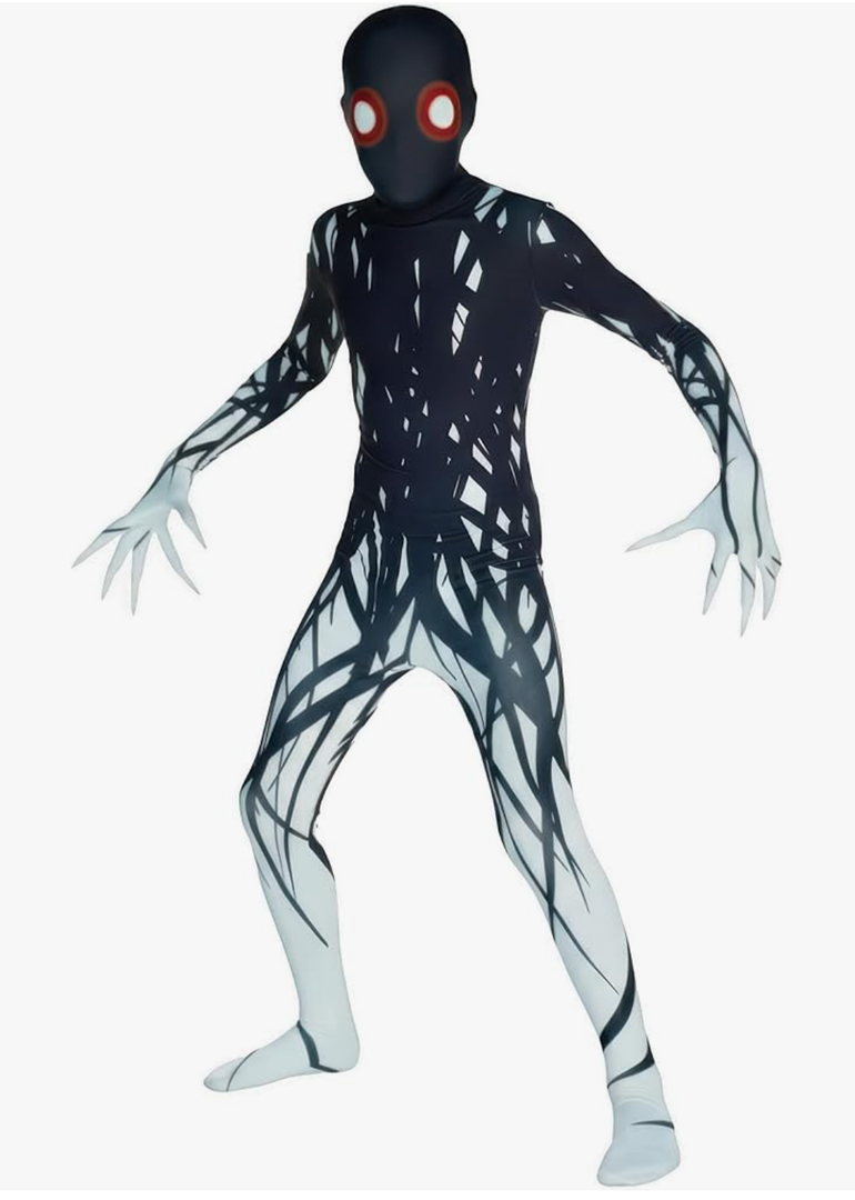 Morphsuits Zalgo Costume Kids, Scary Monster Costumes, Boys Halloween Costume, Size Large 