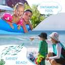 UNIFACO UPF 50+ Little Boys Long Sleeve Rash Guard Swim Shirt Premium Sun Shirt for 1-8 Years (3-4T)