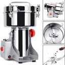 Electric Grain Mill Grinder 700g,High Speed 1800W Spice Herb Mill Grinders, Stainless Steel Pulverizer Powder Machine for Dry Cereals Grains Herbs Spice Coffee Corn Bean Pepper,Swing Type