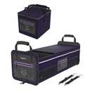 Trunk Organizer, Car Organizer, Foldable for SUV, Car, Includes 26L Ice Pack, Waterproof, 95L, Purple (X-Large)