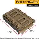 IDOGEAR Belt Magazine Pouch 5.56 Belt Clip Mag Pouches 7.62mm Softshell Rifle Mag Carrier for Belt M4/AR/AK Rifle Magazines