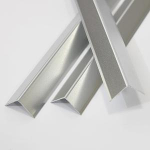 Aluminum Corner Guards, Peel and Stick L-Shaped Molding Trim for Wall Table Door Frame Protection and Decoration (Matte Silver, 3Pcs x 4.26ft x 0.8in)
