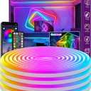 AILBTON 20Ft Neon Rope Lights,Flexible Led Rope Lights Control with App/Remote, Multiple Modes Music Sync Gaming RGB Led Neon Lights for Bedroom Outdoor