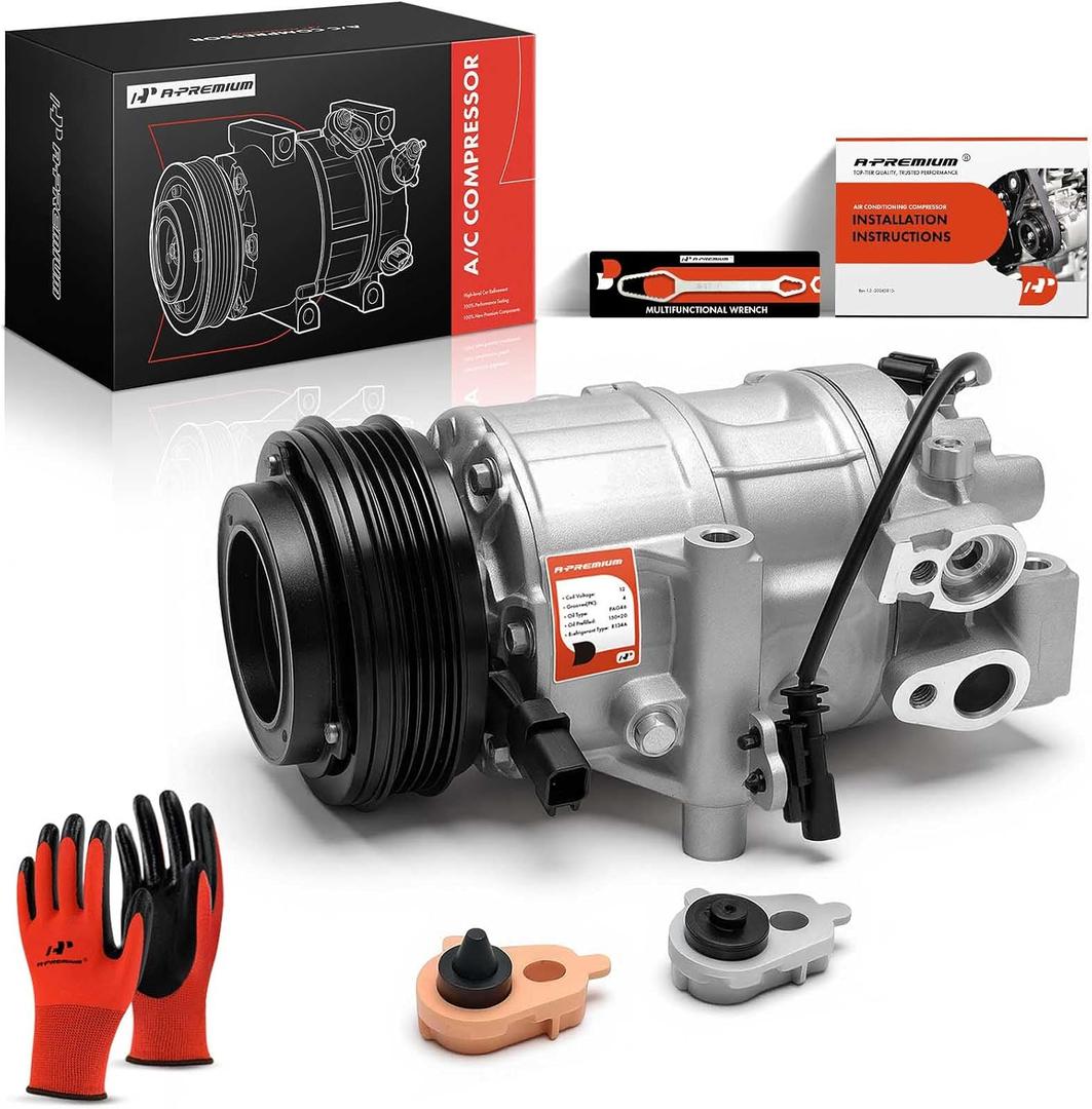 A-Premium Air Conditioner AC Compressor with Clutch