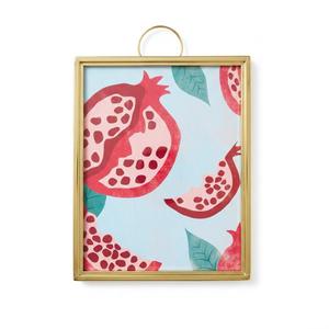 Framed Pomegranate Fruit Market Poster Canvas Print Art Boho Trendy Painting Wall Art Pictures Home DecorDecoration for KitchenLiving Room Wall Decoration Art Print (Gold Framed)
