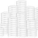 SATINIOR 100 Pcs Clear Plastic Beads Storage Containers Box Small Clear Boxes with Hinged Lid Plastic Case Mini Square Arts Crafts Storage Organizers for Small Items(4.45 x 3.3 x 1.14 Inch)