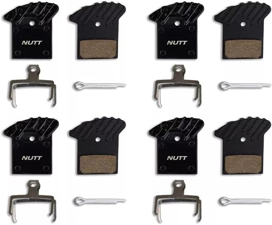 Bicycle Hydraulic 4 Pairs Disc Brake Pad Semi Metal Resin Heat Dissipation Scooter for Nutt Oil Avid Bd1 Bd3 E9