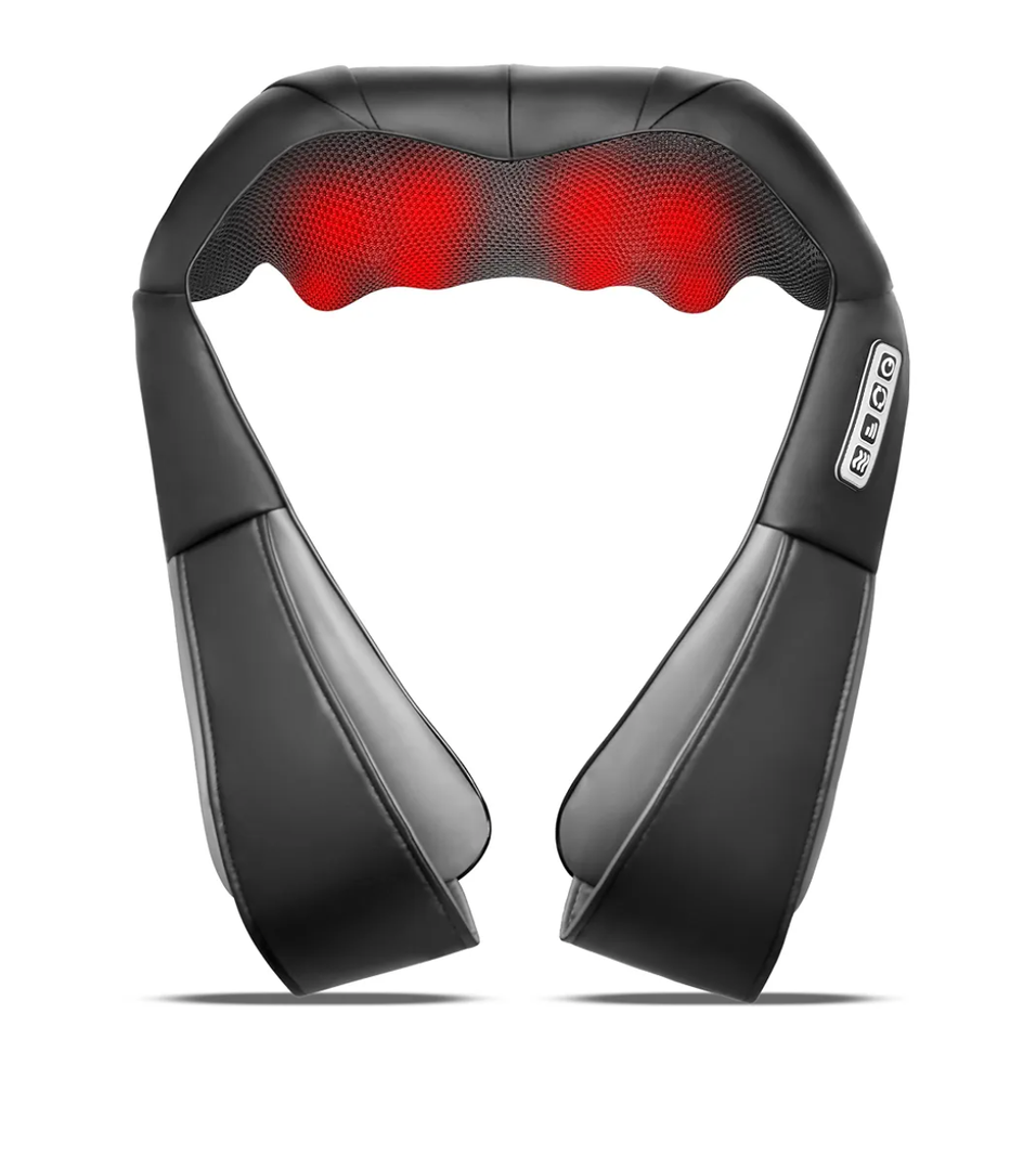 Shiatsu Neck and Back Massager with Heat,Electric Deep Tissue Kneading Neck and Shoulder Massage,Best Gifts for Women Men Mom Dad Mothers Fathers Day Birthday Gift(NOT Cordless)