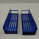 4 Pack Magnetic Spice Storage Rack Organizer for Refrigerator and Oven, Dark Blue Fridge Organizers and Storage