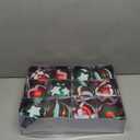 4 Inch Red and Green Christmas Ornaments for Tree, 12Pcs Large Christmas Ball Ornaments, Shatterproof Big Indoor & Outdoor Xmas Tree Decorations for Holiday Malls (Red & Green)