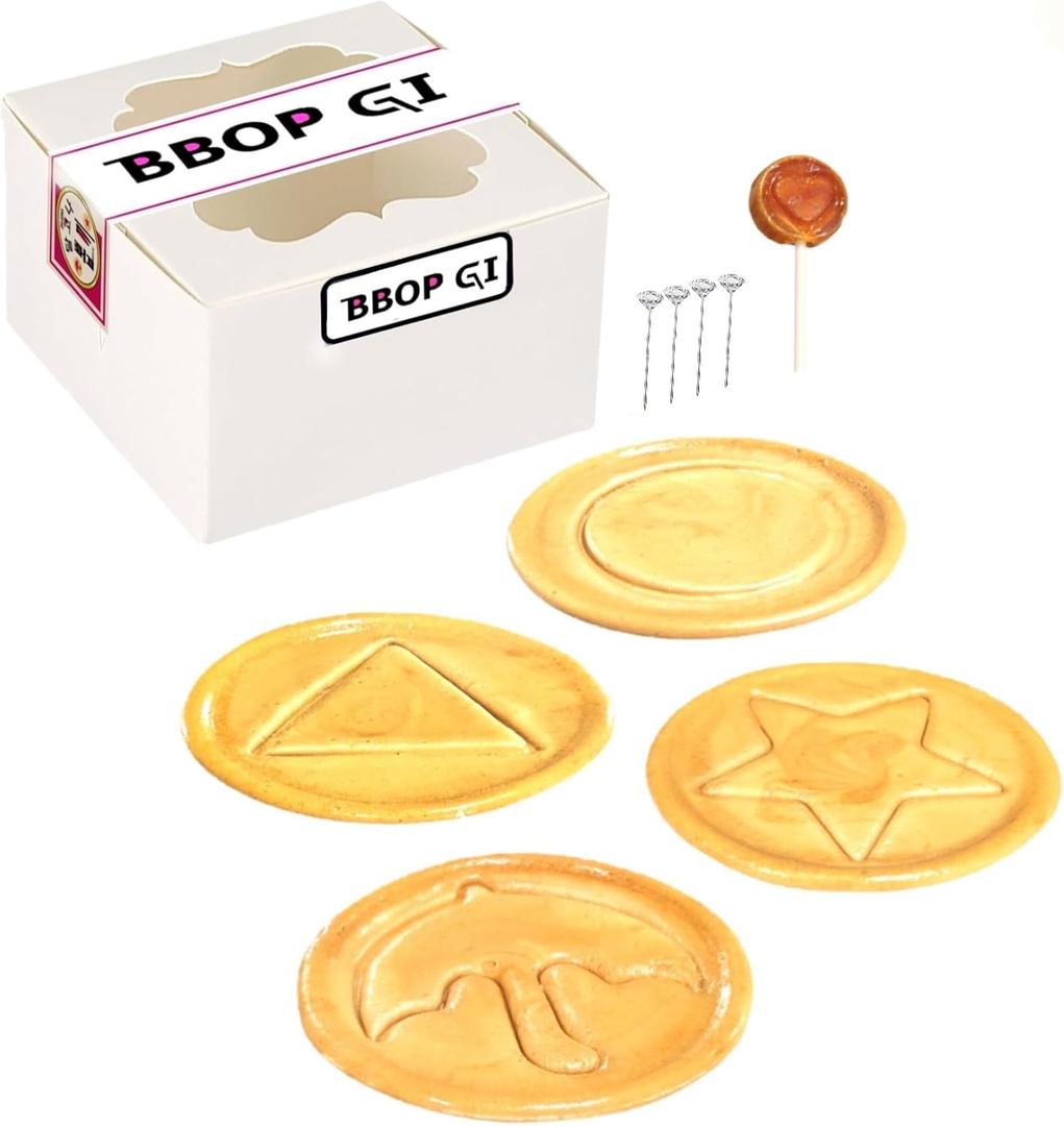 Generic Korean Traditional Street Challenge - Premade Sugar Cookie Game [BBOP-GI] (4 Kinds Shape)