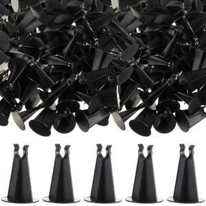 200 Pcs 2-1/4 Inch Length x 1.97 Diameter for Plastic Rebar Chair #3 to #5 Black Heavy Construction Concrete Tool