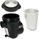 SPX5500C Strainer Housing kit with Cover O-Ring Strainer Basket Compatible with Hayward Power-Flo Matrix SP1590,XStream,Perflex,Pro and VL Pump and Filter