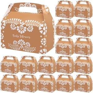 Gueevin 36 Pcs Mexican Baby Shower Party Favor Boxes Platos De Barro Terracotta Baby Shower Treat Boxes Cinco De Mayo Paper Candy Cookies Box Decoration for Themed Party Supplies Birthday Decor