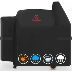 Comnova Grill Cover for Pit Boss 820-850 - Z Grill 700 - Premium Wood Pellet Smoker Cover for Pitboss Waterproof & Heavy Duty, 600D Pellet BBQ Cover for Pit Boss 820 Deluxe, Pro 850 and Z Grill 700