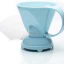 Clever NEW Coffee Dripper Macaron Blue Coffee Maker Safe BPA Free Plastic Hassle-Free Ways Make Manual Pour Over Coffee & Cold Brew, 10 Fl Oz