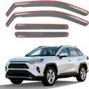 in-Channel Window Rain Guards for 2019-2025 Toyota RAV4, Window Deflectors Window Visors for Toyota RAV4 Accessories 2025, 4 pcs