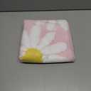 QJHOMO Pink Bathroom Rugs Cute Daisy Bath Mat White and Yellow Flower Decor Rug Non Slip Floor Carpet Microfiber Bathmat Super Absorbent Machine Washable Bathtub Mats for Shower (16x24 inch)