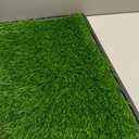 Dog Grass Pad With Tray, 25" x 20" Potty for Puppy Training, Reusable Artificial Pee Pad, Indoor/Outdoor Pet Toilet Loo, 3-Layer System