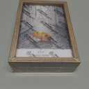TOFOREVO 4x6 3 Picture Frame Triple Wooden Three Hinged Photo Frame Definition Glass Stand Vertically on Desktop or Tabletop
