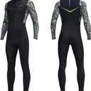Dive Skins for Women Men Full Body Swimsuit Rash Guard Scuba Skin Thin Wetsuit, One Piece Long Sleeve Quick Dry Diving Skin UV Protection Surfing Spandex Wet Suit for Snorkeling Water Sport (XX-Large)
