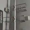 simplehuman Adjustable and Extendable Shower Caddy Large, Stainless Steel and Anodized Aluminum