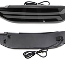 Led Rear Bumper Reflectors Lights Compatible With Jeep Grand Cherokee 2005-2010 2021-2025 Tail Brake Signal Light DRL Fog Lamps (Smoked Lens, Fit for 2022-2025)