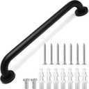 16 Inch Shower Grab Bar Stainless Steel Stairs Grab Indoor & Outdoor Deck Hand Rail Safety Grab Bar Handle Bathroom Shower Balance Bar Wall Handrail Support for Handicap Senior Pregnant