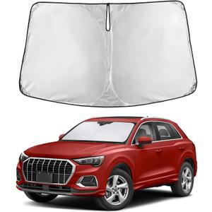 EcoNour Windshield Sunshade Compatible for Audi Q3 2019-2024 2025 2026, Sun Visor for Front Windshield & Window Sun Shade Cover, UV Heat Blocker & Protector, Car Accessories