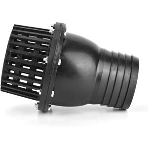Water Pump Foot Valve Black PVC Low Pressure Flat Check Valve Black 1.5in 2in 2.5in 3in 4in Optional for Fluid Machine Industrial Garden(4in), Various Pumps And Accessories
