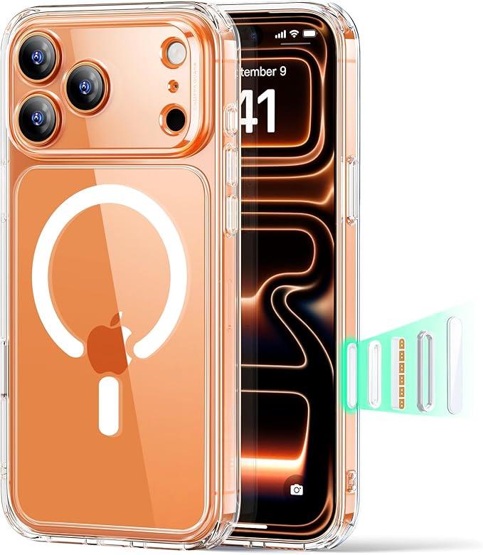 ESR for iPhone 17 Pro Max Case, Camera Control Cover, Compatible with MagSafe, Shockproof Military-Grade Protection, Magnetic Phone Case for iPhone 17 Pro Max, Classic Hybrid Case, Clear