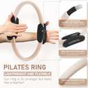 PhysKcal Pilates Kit, 15-Inch Pilates Ring with 1x Core Ball, 3X Resistant Loops and 2X Flex Bands, Home Pilates Equipment Set and Mat Pilates Essential Kit