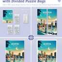 PieceRelax Plastic Jigsaw Puzzles for Adults 1200 Pieces - Twinkle Twinkle - What Does Santa Look Like? Most Satisfying Table Games and Gifts No Puzzle Mat Required [H3801]