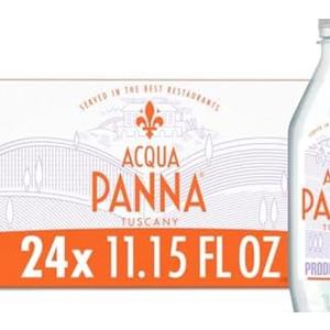 Acqua Panna Natural Spring Water, 11.15 FL OZ Plastic Water Bottles (24 Count)BB: 12/ 2025
