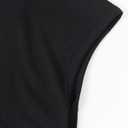 EELOTILE Women's Wool Sweater Vest Lightweight Turtleneck Sleeveless Knit Pullover Tank Tops (Black, XL)