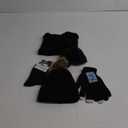 5 - Pieces Cute Winter Beanie Hat Neck Warmer gloves set Women Touchscreen Thick Scarf Skull Caps Set for Cold Weather