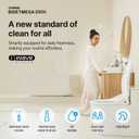 COWAY Bidetmega 200N *Elongated* Electronic Bidet Toilet Seat with Instantaneous Water Heating, Heated Seat and Dryer, Soft Close Lid, Stainless Nozzle, Night Light, Self Cleaning, Remote Control