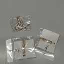 12 Pieces Rhinestone Bobby Pins Decorative Fancy Crystal Hair Clips Shiny Metal X Shaped Barrettes Bling Diamond Wedding Bridal Shower Hair Accessories for Women Ladies Girls (Gold)