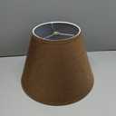Aspen Creative 32091A, Hardback Empire Transitional Spider Shade, Dark Brown Burlap Texture Fabric, 7" Top x 13" Bottom x 9-1/2" Slant