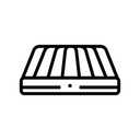 Inflatable White Mattress Size 52x25 In