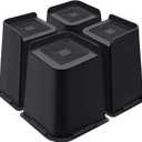 Bed Risers 8 Inch Heavy Duty, Furniture Risers for Bed Desk Table Sofa CouchOversized Bed Lifts Risers, Support up to 5000 Lbs(4 Pack Black) (Black 4 Pack)