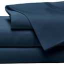 Cozy Earth Luxury Bed Sheet Set - 100% Viscose from Bamboo Fabric, Ultra-Soft & Breathable, Fits Regular & Deep Pocket Mattresses up to 20" - 4 Pieces California King Sheet Set Pacific Blue