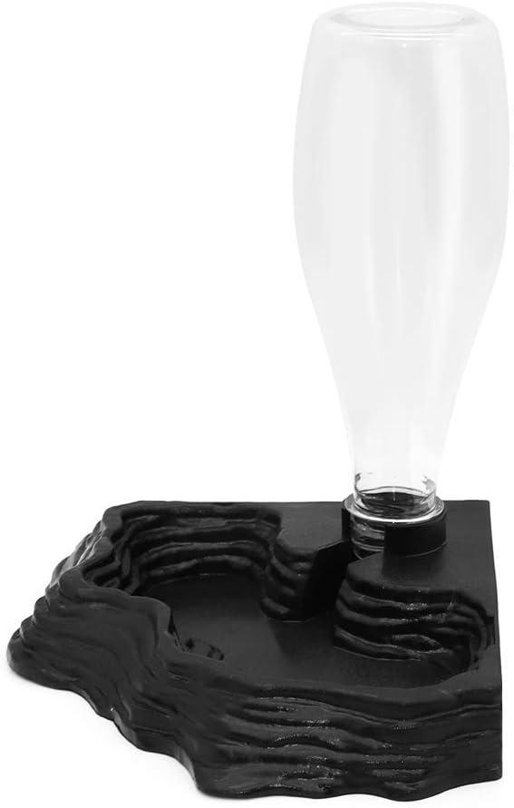 SLSON Reptile Water Feeder Automatic Water Dispenser Waterer 13.5Oz Feeding Accessories for Turtle Bearded Dragons Lizards Geckos for Terrarium Tank